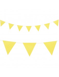 Bandeirolas Amarelo Bolinhas